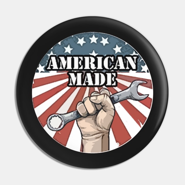 American Made Pin by  The best hard hat stickers 