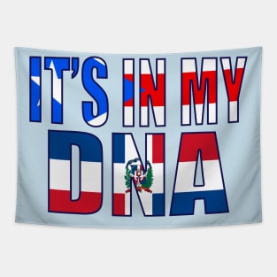 Puerto Rican And Dominican DNA Mix Flag Heritage Gift Tapestry