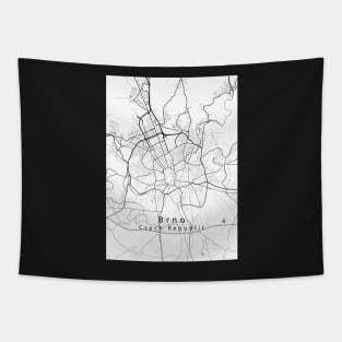 Brno Czech Republic City Map Tapestry