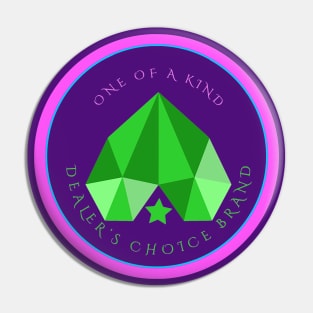 Dealers choice brand logo Pin
