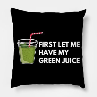 Vegan Green juice Pillow