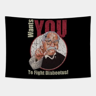 RETRO STYLE - TO FIGHT DIABEETUS Tapestry