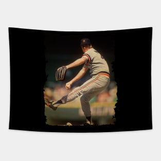 Jack Morris in Detroit Tigers Vintage Tapestry