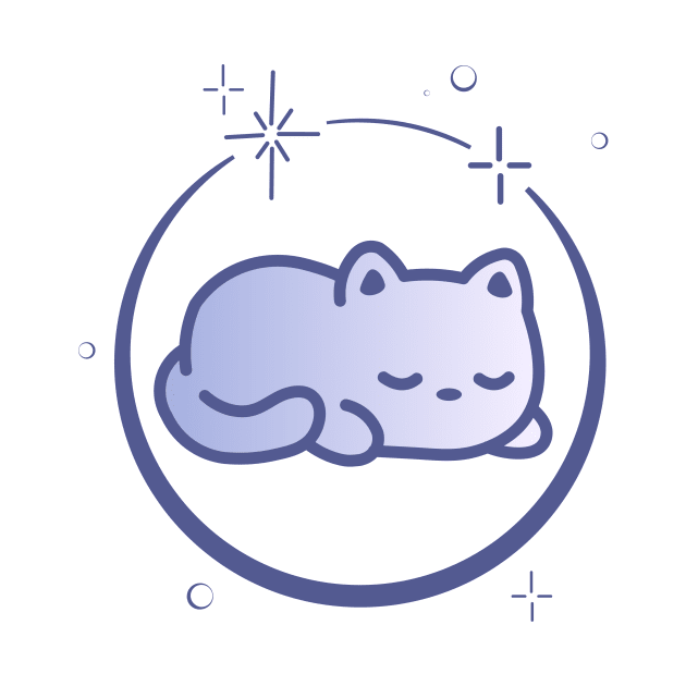 Cute Cat Kitten Kitty in Space Galaxy by Cute Cat Designs