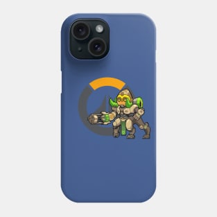 Overwatch - Orisa pixel w/ Logo Phone Case