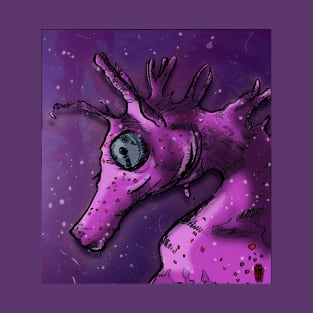 A Seahorse Purple T-Shirt