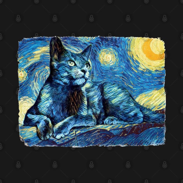 Cat Van Gogh Style by todos