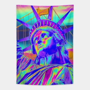 Statue of liberty city Tapestry