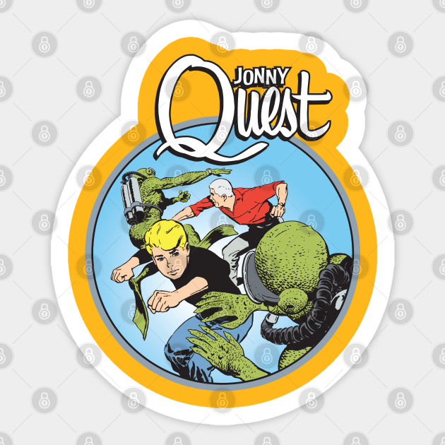 Jonny Quest - Lizard Men - Jonny Quest - Sticker | TeePublic Jonny Quest - Lizard Men - Jonny Quest - Sticker | TeePublic