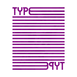 Type Stripes (Purple) T-Shirt