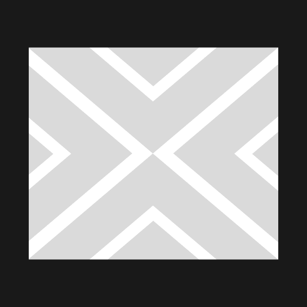 Abstract geometric pattern - gray and white. by kerens