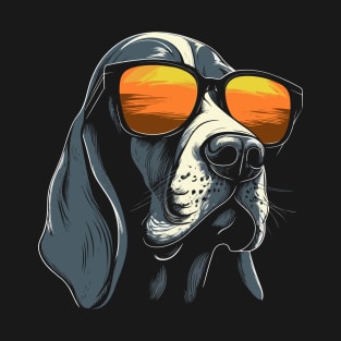 Basset Hound Sunglasses T-Shirt