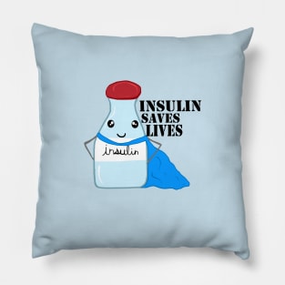 Insulin Super Hero - Insulin Saves Lives Pillow