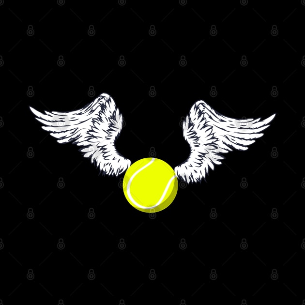 Flying Tennis Ball for Funny Design forTennis Lovers by YourGoods