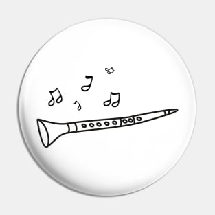 the clarinet musical instrument Pin