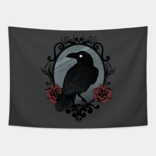 Crow raven dark Tapestry