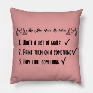 New Year Resolutions Pillow