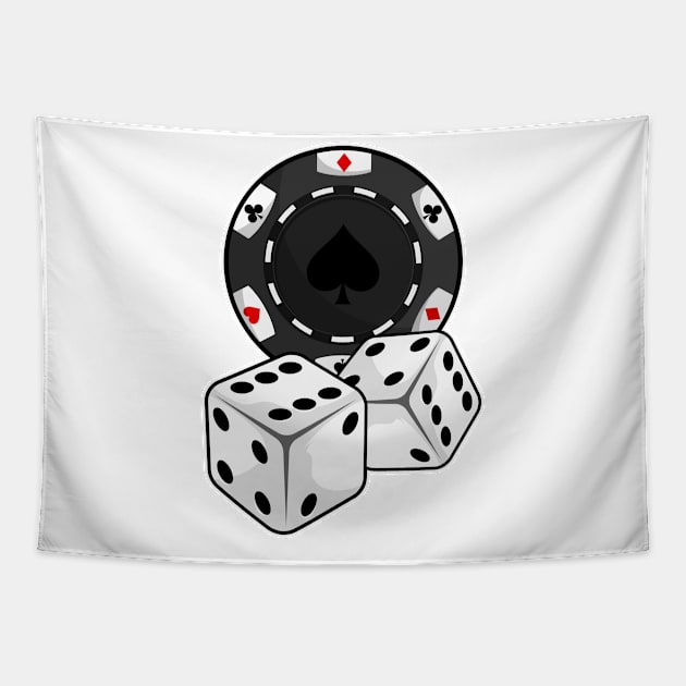 Chip & Dice for Poker Tapestry by Markus Schnabel