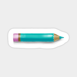 Turquoise Pencil Magnet