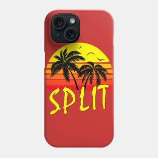 Split Croatia Retro Sunset Phone Case