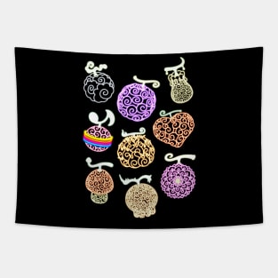 Glow Devil fruits Tapestry