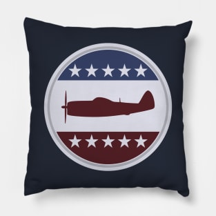 WW2 P-47 Thunderbolt Patch Pillow