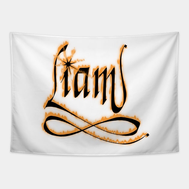 Liam - male name Tapestry by AhMath