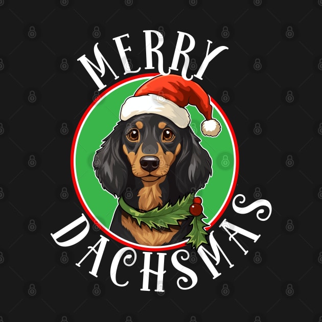 Merry Dachmas - Funny Dachshund Christmas by eighttwentythreetees