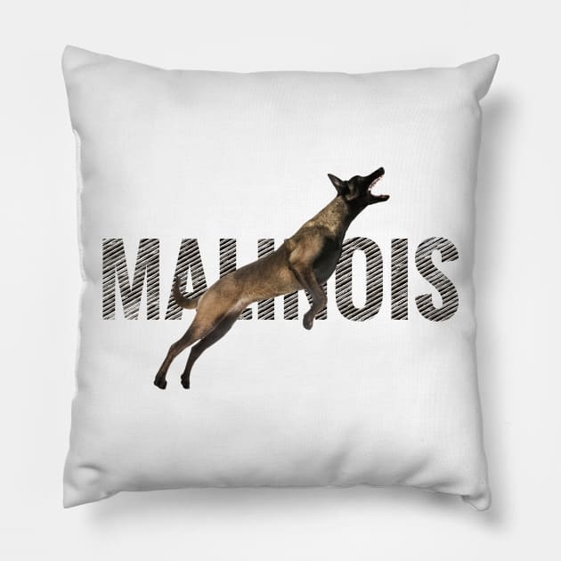 Malinois  - Belgian shepherd - Mechelaar Pillow by Nartissima