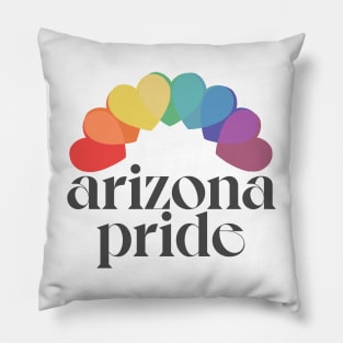 Arizona Pride / Retro Style Rainbow Design Pillow