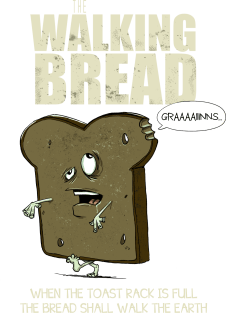 The Walking Bread alt Magnet