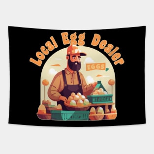 Local Egg Dealer Chicken Farmer Tapestry