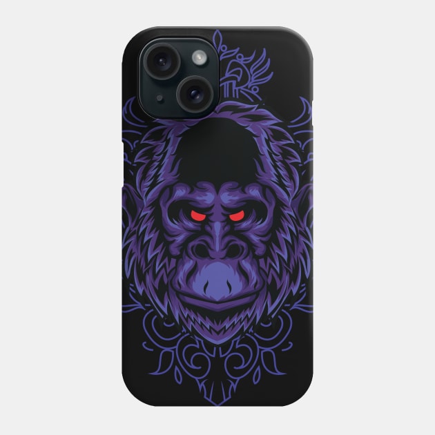 Blue Kong Phone Case by Harrisaputra