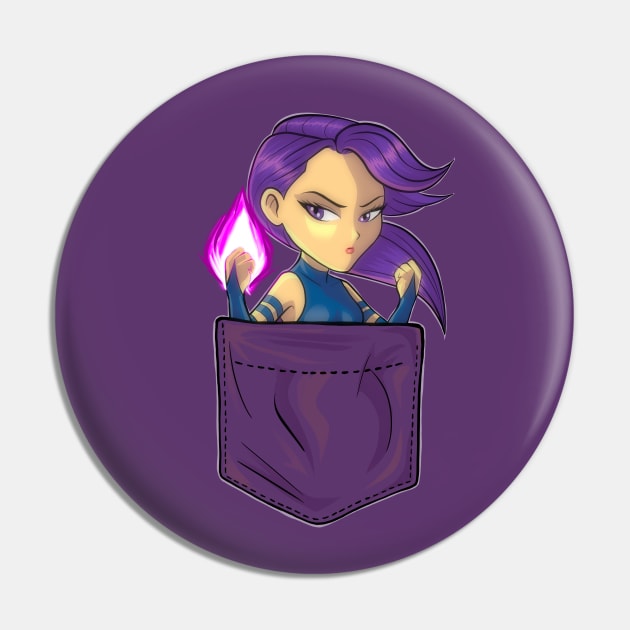 Pocket Psylocke Pin by sergetowers80