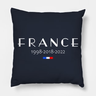 Vintage France 1998 2018 2022 French Flag Pillow