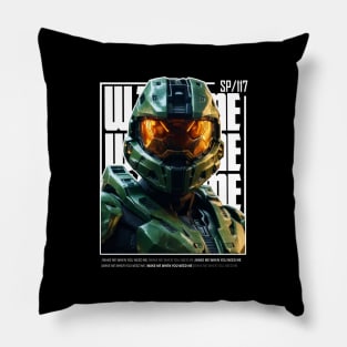 Halo game quotes - Master chief - Spartan 117 - Realistic #2 Pillow