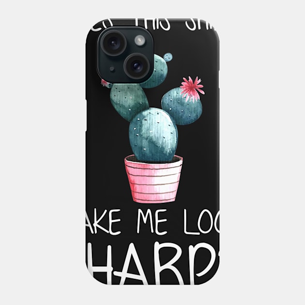 Does This Shirt Make Me Look Sharp Funny Cactus Phone Case by Kaileymahoney