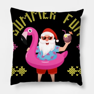 Summer Fun Santa Pillow