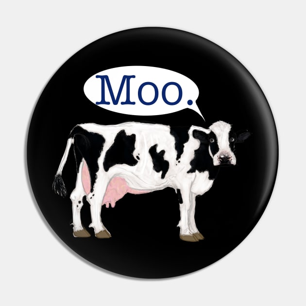 Moo Cow Pin by AlexandraHallPinner