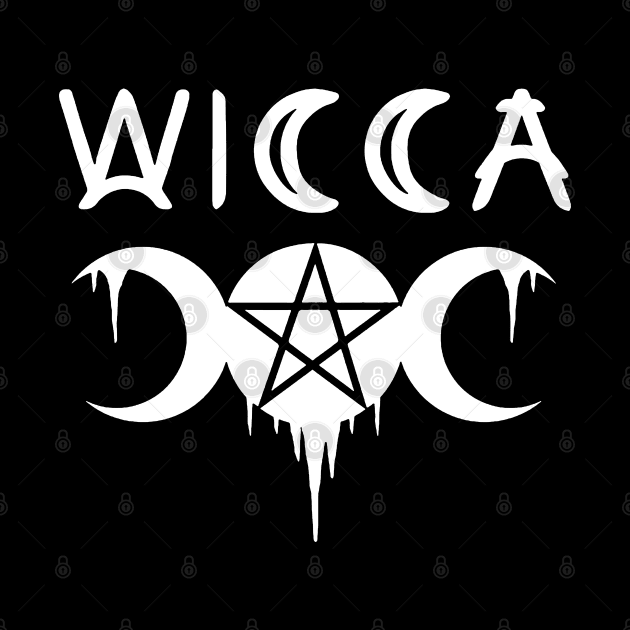 WICCA, WITCHCRAFT, TRIPLE GODDESS by Tshirt Samurai