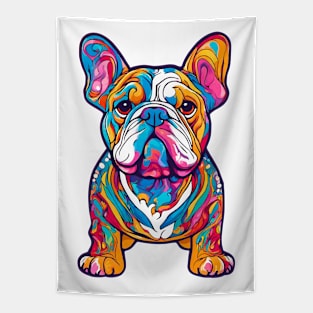 Psychedelic French Bulldog Tapestry