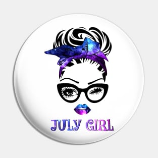 July Girl Galaxy Pin