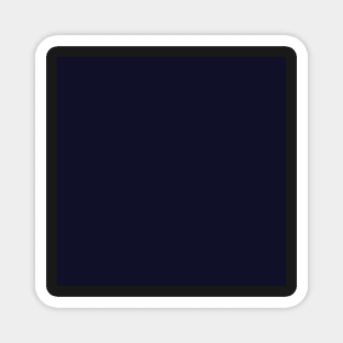 Classic Dark Navy Solid Color Block Magnet