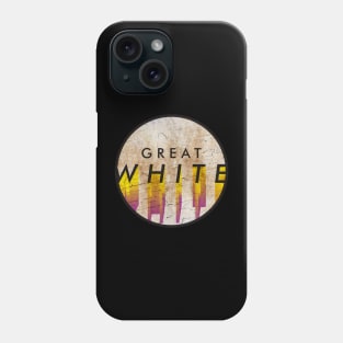 Great White - VINTAGE YELLOW CIRCLE Phone Case