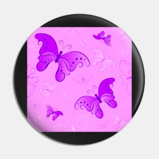 Seamless pattern from butterflies ( Pink ) Pin