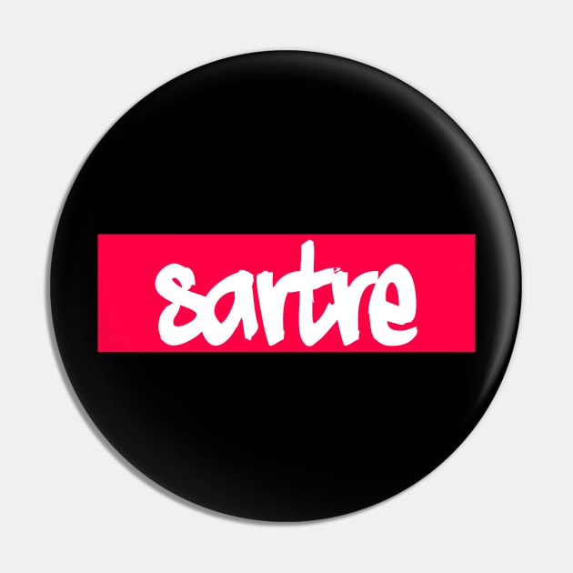 Sartre (Red) Pin by StudioX27