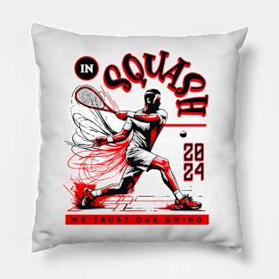 Squash player Pillow