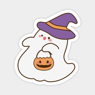Cute Halloween White Ghost Magnet
