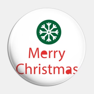 Christmas snowflake Merry Christmas Pin