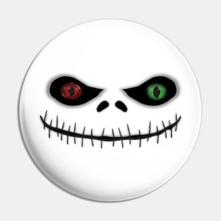 Funny Pumpkin Scary Evil Face Smile Pin